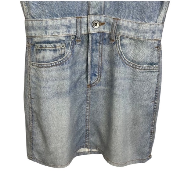 Rag and bone XS Miramar Tulip Dress Light
Wash Tencel Denim Look - Picture 6 of 14